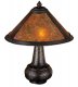 14" Van Erp Amber Mica Lamp