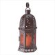 Amber Glass Moroccan Style Lantern